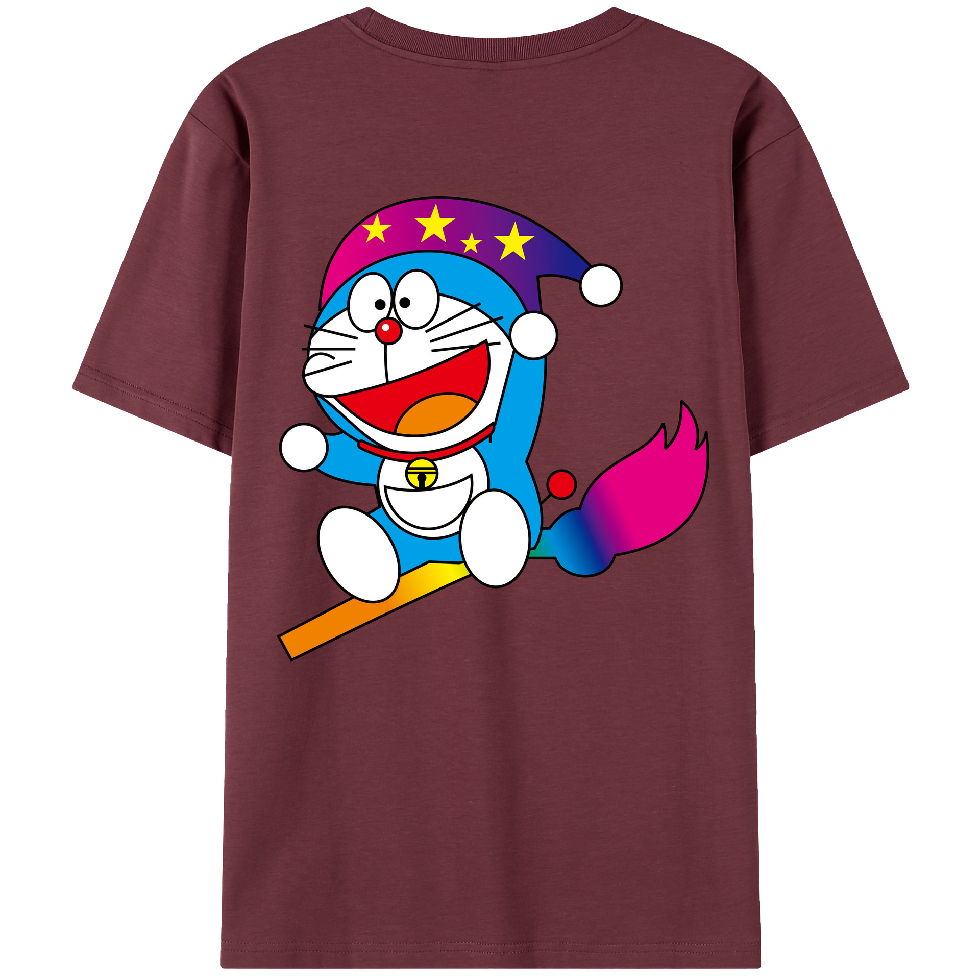 （画像用） ドラえもん Doraemon 綿100％半袖Tシャツ（背面プリント）